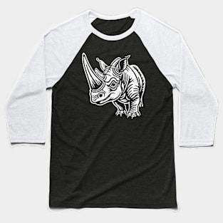 Mighty Rhino distressed Baseball T-Shirt